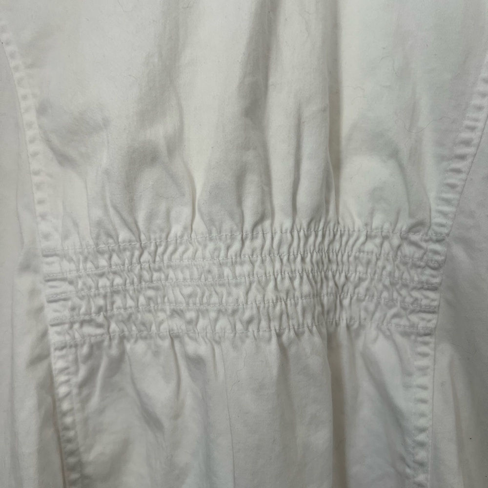 Charter Club Cream Trench Coat with Button Accents - Picture 3 of 7